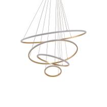 Lustre Pendente Nordecor Inverse 2168 Dourado Led Bivolt