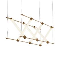 Lustre Pendente Nordecor Juli 2732 Dourado Fosco Led Bivolt - MBLED/NORDECOR