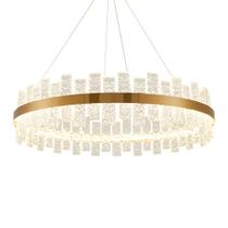 Lustre Pendente Nordecor Lowy 2762 80cm Dourado Brilho Led Bivolt Lustre Pendente Nordecor Lowy 2762 80cm Dourado Brilho Led Bivolt