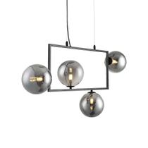 Lustre Pendente Nordecor Modular Jabuticaba 2380 Preto G9 Bivolt