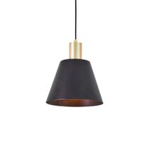 Lustre Pendente Nordecor Petti 2480 Dourado Fosco / Preto E27 Bivolt