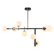 Lustre Pendente Nordecor Romai Tes 2198 Preto Ônix / Dourado G9 Bivolt