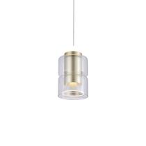 Lustre Pendente Nordecor Roz 2698 Dourado Fosco Led Bivolt