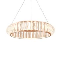 Lustre Pendente Nordecor Wavy 2945 Ouro Champagne Led Bivolt