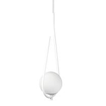 Lustre Pendente ON DROP - BRANCO com globo de vidro Branco
