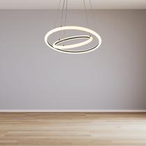 Lustre Pendente Orbital Led Duplo 40cm 39W 3000K