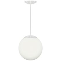 Lustre Pendente Orby Bola Globo Grande 23 cm Branco