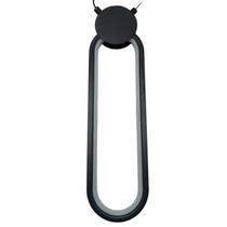 Lustre Pendente Oval Led Moderno - Preto Lustre Pendente Oval Led Moderno - Preto