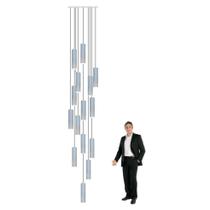 Lustre Pendente Para Sala Pé direito Duplo Multi Focus Branco