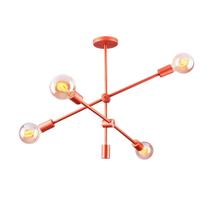 Lustre Pendente Para Sala Quarto Sputnik Circuit Retrô 4 Lâmpadas E27 Bivolt