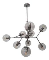 Lustre pendente pd9417-10.000 columba 10 lâmpadas cromado