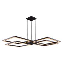 Lustre Pendente Perfil LED 96W Design Moderno Quarto Sala Escritorio Bivolt