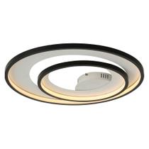 Lustre Pendente PLAFON DE SOBREPOR LOOP PRETO E BRANCO Bella HM008WB