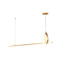 Lustre Pendente Profillo Moderno Dourado Led 3000K 90Cm 40W Lustre Pendente Profillo Moderno Dourado Led 3000K 90Cm 40W