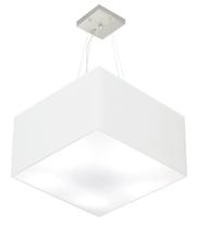 Lustre Pendente Quadrado Branco MJ-4199 Para Mesa de Jantar e Estar