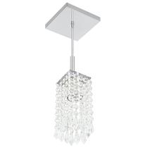 Lustre Pendente Quadrado Clearcrillic Cristal Acrílico