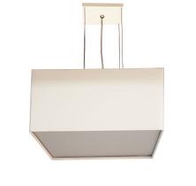 Lustre Pendente Quadrado Cúpula em Tecido 30x30x15 Lustre Pendente Quadrado Cúpula em Tecido 30x30x15
