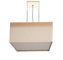 Lustre Pendente Quadrado Cúpula em Tecido 30x30x15 Lustre Pendente Quadrado Cúpula em Tecido 30x30x15
