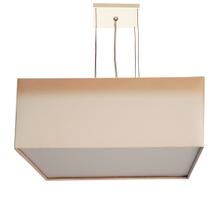 Lustre Pendente Quadrado Cúpula em Tecido 40x40x15