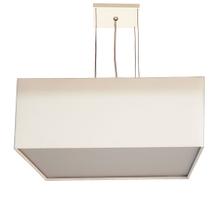 Lustre Pendente Quadrado Cúpula em Tecido 50x50x15 Lustre Pendente Quadrado Cúpula em Tecido 50x50x15