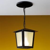 Lustre Pendente Quadrado Ideal L2C Preta