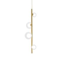 Lustre Pendente Quality Orbit 1530 Dourado / Transparente G9 Bivolt
