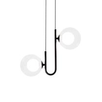 Lustre Pendente Quality Orbit II 1553 Preto / Transparente G9 Bivolt