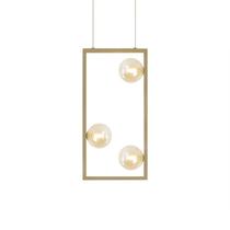 Lustre Pendente Quality Orbit II Dourado - G9 Bivolt Lustre Pendente Quality Orbit II Dourado - G9 Bivolt