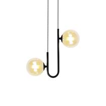 Lustre Pendente Quality Orbit II Preto G9 - 2 Lâmpadas