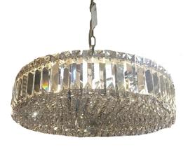 Lustre Pendente redonda De Cristal Transparente - altoluce