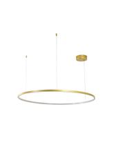 Lustre Pendente Redondo Circular Arco Anel Aro Led 1 Metro 50W 3000K Dourado 479