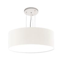 Lustre Pendente Redondo Cúpula em Tecido 50x15