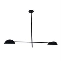 Lustre Pendente Remo Articulável Retangular Industrial Preto 1,30 Metro 693