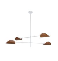 Lustre Pendente Remo Duplo Articulável Industrial Branco e Amadeirado Freijo 1,30 Metro 696 Lustre Pendente Remo Duplo Articulável Industrial Branco e Amadeirado Freijo 1,30 Metro 696