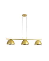 Lustre Pendente Retangular Industrial 1 metro Dourado 376