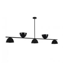 Lustre Pendente Retangular Industrial 1,70cm Preto 666