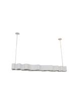 Lustre Pendente Retângular Ondas 1,30m Branco 771 Lustre Pendente Retângular Ondas 1,30m Branco 771