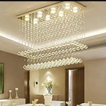 Lustre Pendente Retangular Torre Para Sala de Jantar/Estar