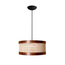 Lustre Pendente Sala Quarto Aramado Redondo Tela Decoração