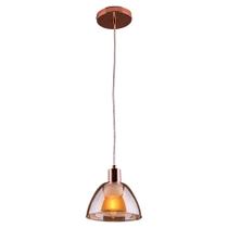 Lustre Pendente Sala Quarto Cozinha Balcão Porto Alegre Cobre Rose Gold 1 Lâmpada E27 Bivolt - Startec