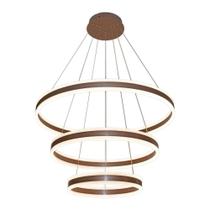 Lustre Pendente Sindora DCD03003 Marrom Led Bivolt