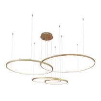 Lustre Pendente Sindora QD05364 Dourado Led Bivolt Lustre Pendente Sindora QD05364 Dourado Led Bivolt