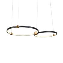 Lustre Pendente Skylight Circles 3075 Preto Led Bivolt Lustre Pendente Skylight Circles 3075 Preto Led Bivolt