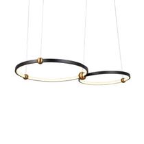 Lustre Pendente Skylight Circles 3075 Preto Led Bivolt Lustre Pendente Skylight Circles 3075 Preto Led Bivolt