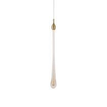 Lustre Pendente Skylight Drop 3059 Led Bivolt Dourado-transparente Lustre Pendente Skylight Drop 3059 Led Bivolt Dourado-transparente