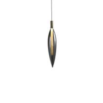 Lustre Pendente Skylight Pencil 4097 54cm Led Bivolt Dourado E Fumê