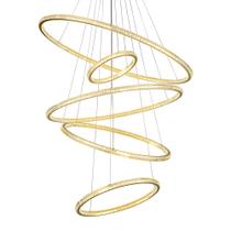 Lustre Pendente Skylight Saturno 3357 Dourado Led Bivolt Lustre Pendente Skylight Saturno 3357 Dourado Led Bivolt