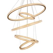 Lustre Pendente Skylight Saturno Dourado 3057 Led Bivolt