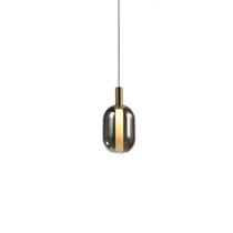 Lustre Pendente Skylight Spia 4088 26cm Led Bivolt Dourado E Fumê