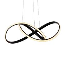 Lustre Pendente Skylight Strip 3017 Led Bivolt Preto